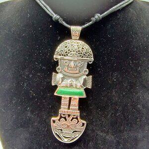 Tumi Unisex Adjustable Necklace in 950 Sterling Silver